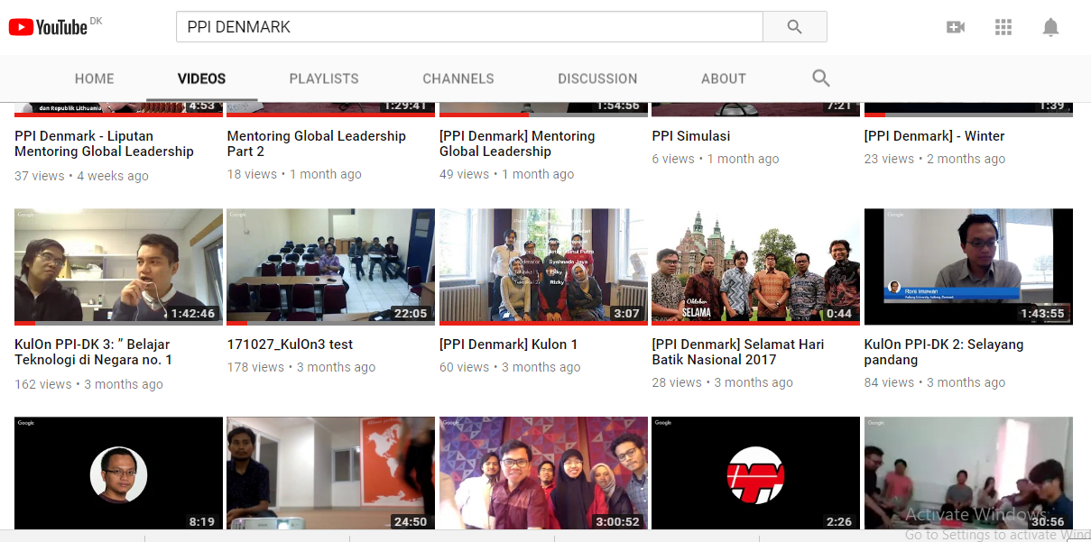 Kanal PPI Denmark di Youtube